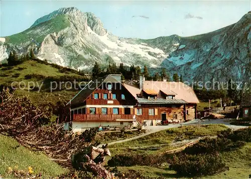 AK / Ansichtskarte  Sonnschienhuette_1515m_Tragoess_Steiermark_AT mit Grossem Ebenstein 