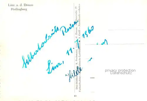 AK / Ansichtskarte  Linz_Donau_AT Poestlingberg Fliegeraufnahme 