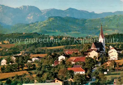 AK / Ansichtskarte  Aschach_Steyr_Oberoesterreich_AT Panorama mit Blick zur Kremsmauer 