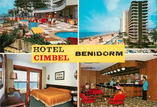 AK / Ansichtskarte  Benidorm_ES Hotel Cimbel Terrasse Zimmer Bar 