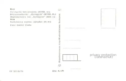 AK / Ansichtskarte  Rezi_HU Betyarenschenke Gyoengyoes 