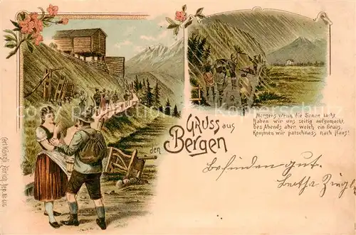 AK / Ansichtskarte  Verlag_Kuenzli_Zuerich_Nr. Nr. 616 Gruss aus Bergen  