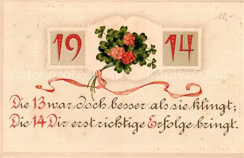 AK / Ansichtskarte  Jahreszahl Blumen  1914 