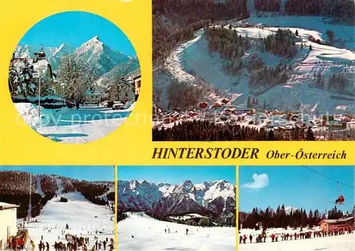 AK / Ansichtskarte 73855934 Hinterstoder_AT Panorama Wintersportort Skipiste Alpen 