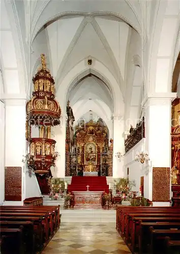 AK / Ansichtskarte  Aigen_Muehlkreis Stiftskirche Schlaegl Innenansicht Aigen Muehlkreis