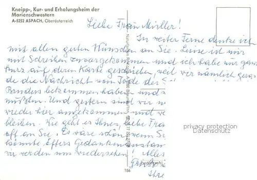 AK / Ansichtskarte  Aspach_Oberoesterreich Kneipp- Kur- und Erholungsheim der Marienschwestern Aspach_Oberoesterreich