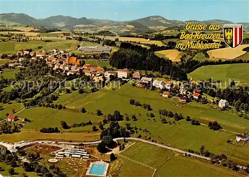 AK / Ansichtskarte  Bad_Kreuzen_Oberoesterreich_AT Panorama Erholungsort im Muehlviertel Kneippkurhaus Freibad 