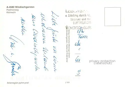 AK / Ansichtskarte  Windischgarsten_AT Psalmenweg Kleinwehr Blumen 