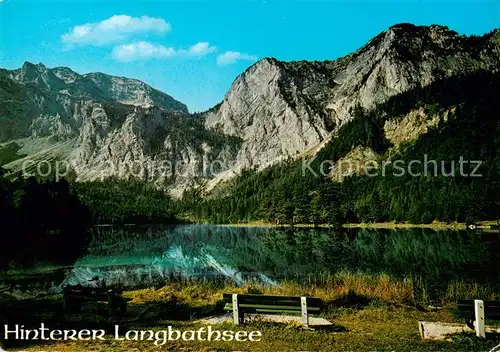 AK / Ansichtskarte  Ebensee_Oberoesterreich_AT Partie am hinteren Langbathsee 