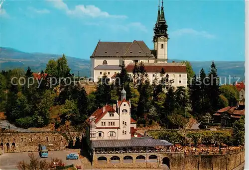 AK / Ansichtskarte  Linz_Donau_AT Hotel Poestlingberg Wallfahrtskriche 