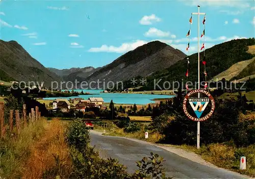 AK / Ansichtskarte  Weissensee_Kaernten_AT Panorama Hoechster Badesee der Alpen 