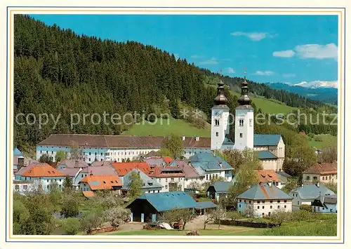 AK / Ansichtskarte  Gurk_Gurktal_Kaernten_AT Ansicht mit Dom Romanische Pfeilerbasilika 