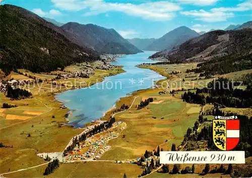 AK / Ansichtskarte  Weissensee_Kaernten_AT Hoechster Badesee der Alpen 