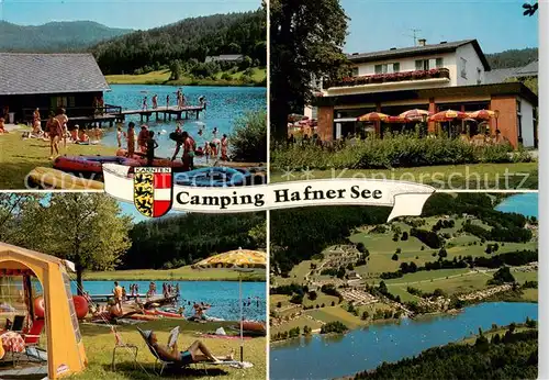 AK / Ansichtskarte 73856062 Keutschach_am_See_Kaernten_AT Camping Hafnersee Gaststaette Luftbild 
