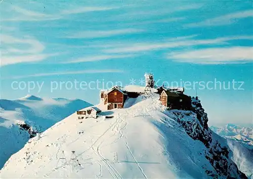 AK / Ansichtskarte 73856066 Hoher_Sonnblick_3106m_Rauris-Woerth_AT Zittelhaus mit Observatorium Bergwelt im Winter 