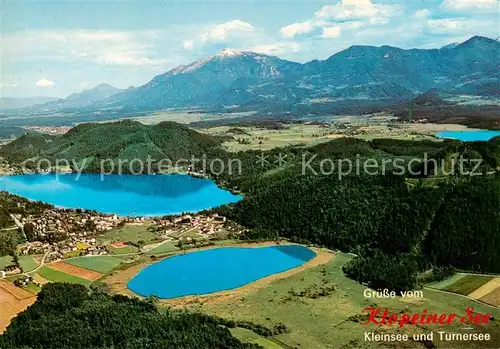 AK / Ansichtskarte  Klopeinersee_Kaernten_AT mit Kleinsee und Turnersee 