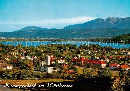 AK / Ansichtskarte  Krumpendorf_Woerthersee_AT Panorama Blick ueber den See 