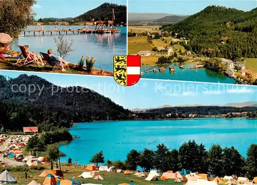 AK / Ansichtskarte  Klopeinersee_Kaernten_AT Badeleben am See Campingplatz 