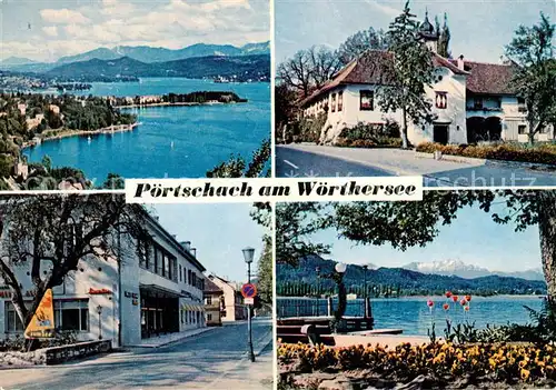 AK / Ansichtskarte 73856114 Poertschach_Woerthersee Panorama Schloss Leonstein Hotel Werzer Strandpromenade Poertschach Woerthersee