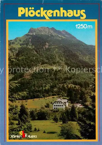 AK / Ansichtskarte 73856139 Ploeckenhaus_1250m_Koetschach-Mauthen_Kaernten_AT Berghaus am Ploeckenpass gegen Polinik 