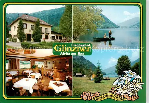 AK / Ansichtskarte 73856159 Afritz_See_Kaernten_AT Fischerhof Glinzner Restaurant Campingplatz 