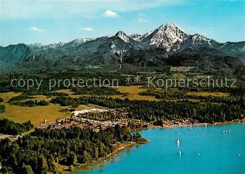 AK / Ansichtskarte  Faak_am_See_Finkenstein Strand-Camping Arneitz Alpen Faak_am_See_Finkenstein