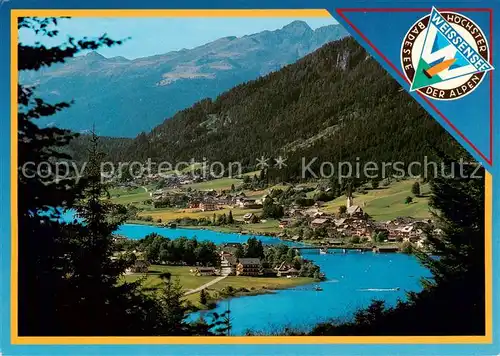 AK / Ansichtskarte 73856164 Weissensee_Kaernten_AT Panorama Hoechster Badesee der Alpen 