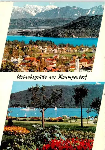 AK / Ansichtskarte  Krumpendorf_Woerthersee_AT Alpenseebad Ferienort am Woerther See Parkanlagen 