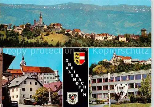 AK / Ansichtskarte 73856196 Treibach_Althofen Panorama Ortsmotiv mit Schloss Treibach Althofen
