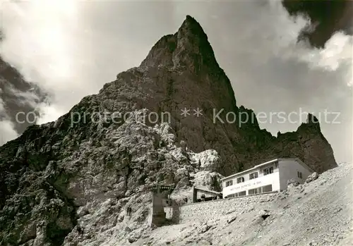 AK / Ansichtskarte  Langkofelscharte_2681m_Langkofelhuette_IT Forcella Sassolungo Rifugio Toni Demetz Dolomiten 