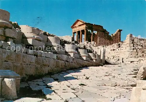 AK / Ansichtskarte 73856215 Dougga_Tunesie Ruinen Tempel 