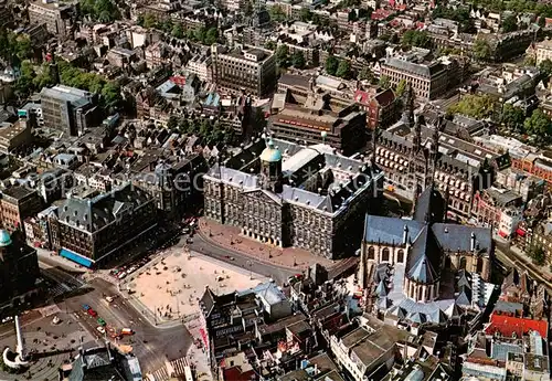 AK / Ansichtskarte 73856221 Amsterdam__NL Panorama met Kon. Paleis en Nieuwe Kerk 