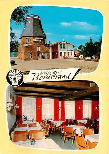 AK / Ansichtskarte 73856266 Nordstrand Muehlen-Café Glueck zu Nordstrand