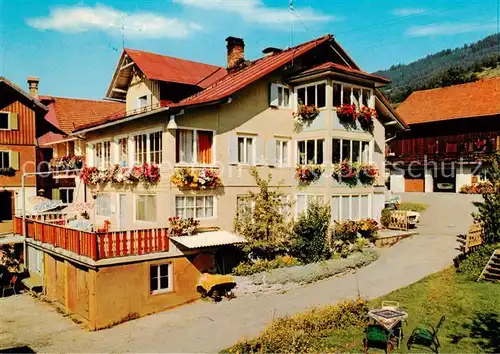 AK / Ansichtskarte 73856268 Hindelang Gaestehaus Th. Scholl Hindelang