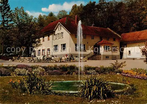 AK / Ansichtskarte 73856273 Oberstedten Harderts Muehle Restaurant Café Springbrunnen Oberstedten