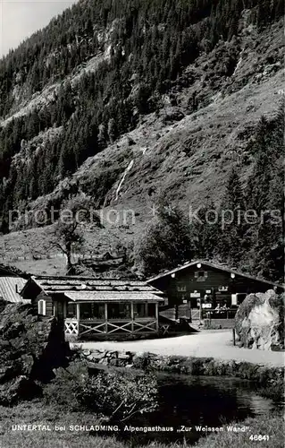 AK / Ansichtskarte  Untertal_Schladming_Obersteiermark_AT Alpengasthaus Zur weissen Wand 