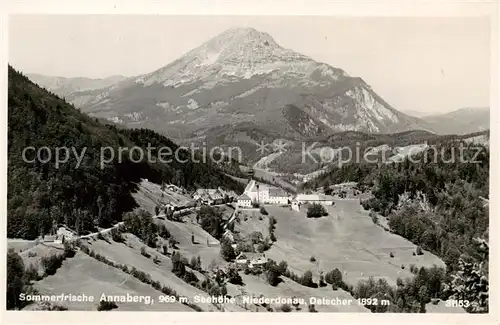 AK / Ansichtskarte  Annaberg_Lammertal_Annaberg-Lungoetz_AT Sommerfrische Panorama mit Oetscher 