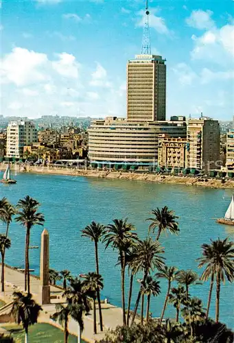 AK / Ansichtskarte 73856322 Cairo_Egypt Arab T.V. Building Hochhaus des Arabischen Fernsehens Cairo Egypt