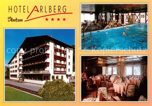 AK / Ansichtskarte  St_Anton_Arlberg_AT Hotel Arlberg Hallenbad Restaurant 