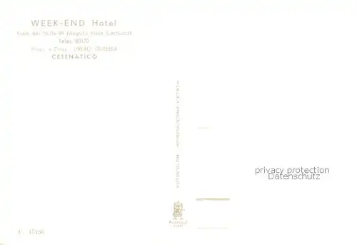 AK / Ansichtskarte  Cesenatico_IT Week End Hotel 