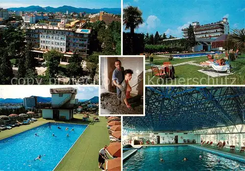 AK / Ansichtskarte  Abano_Terme Hotel Terme Grand Torino Frei und Hallenbad Liegewiese Fango Anwendung Abano Terme