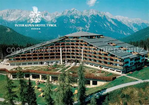 AK / Ansichtskarte  Seefeld_Tirol Interalpen Hotel Tyrol Fliegeraufnahme Seefeld Tirol