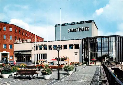 AK / Ansichtskarte  Karlskoga Folkets Hus och Stadsteatern Karlskoga