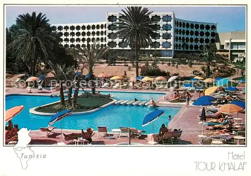 AK / Ansichtskarte 73856390 Sousse_Tunesie Hotel tour Khalef Pool Landschaft 