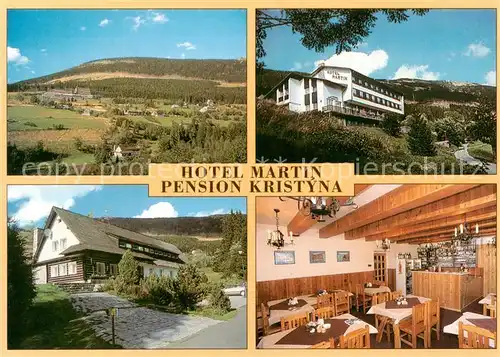 AK / Ansichtskarte 73856400 Spindleruv_Mlyn_Spindelmuehle_Riesengebirge_CZ Hotel Martin Pension Kristyna Gaststube Panorama 