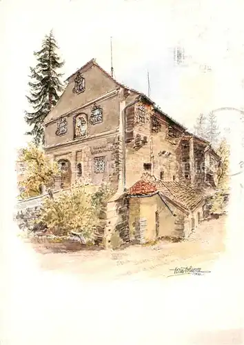 AK / Ansichtskarte  Schaerding_Inn_AT Heimathaus Kuenstlerkarte 