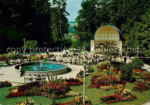 AK / Ansichtskarte 73856462 Bad_Hall_Solbad_Hall_AT Musikpavillon im Kurpark 