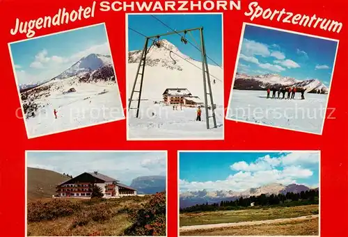 AK / Ansichtskarte  Montan_Bozen_Suedtirol_IT Skikarussell Jochgrimm Hotel Schwarzhorn Panorama 