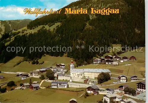 AK / Ansichtskarte 73856533 Maria-Luggau_Kaernten_AT Fliegeraufnahme mit Wallfahrtskirche 