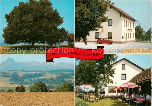 AK / Ansichtskarte 73856556 Kremsmuenster Gasthaus Zum Baum mitten in der Welt Panorama Freiterrasse Kremsmuenster